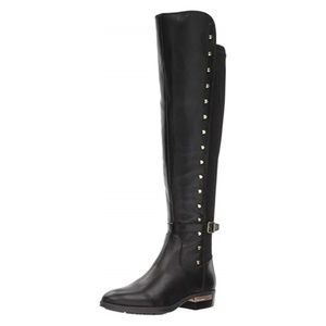 NWT Vince Camuto over knee leather black boots